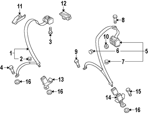 allroad REAR SEAT BELTS