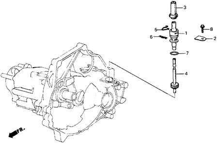 TRANSMISSION - MANUAL/MT SPEEDOMETER GEAR for 1985 Honda CIVIC 5-DOOR #1