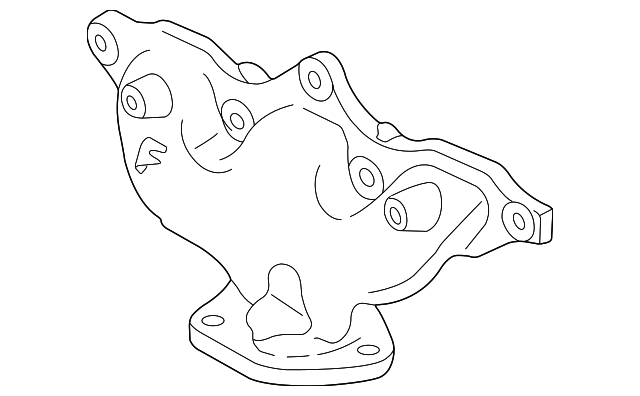 18010-P8A-A01 Деталь MANIFOLD ASSY., RR. EX.