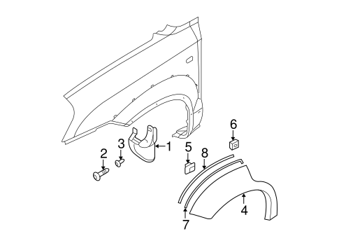 Tucson EXTERIOR TRIM - FENDER