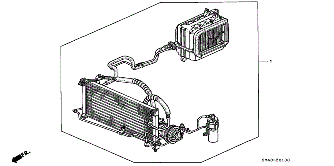 BODY / AIR CONDITIONING/A/C KIT for 1993 Honda ACCORD SEDAN #1