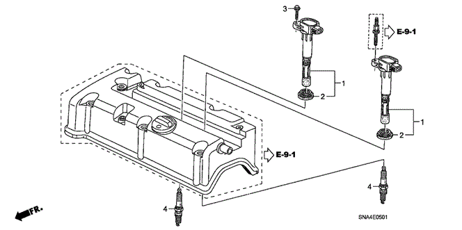 CIVIC SEDAN PLUG HOLE COIL - PLUG (2.0L)