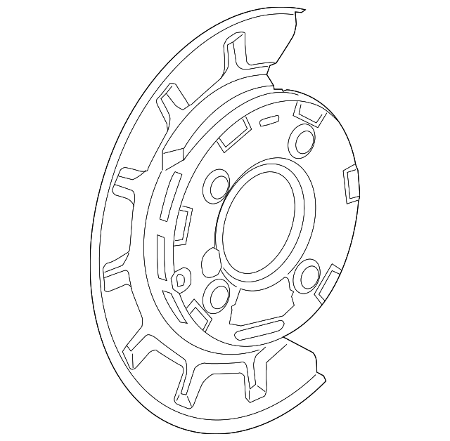 22937749 Деталь BACKING PLATE, RIGHT