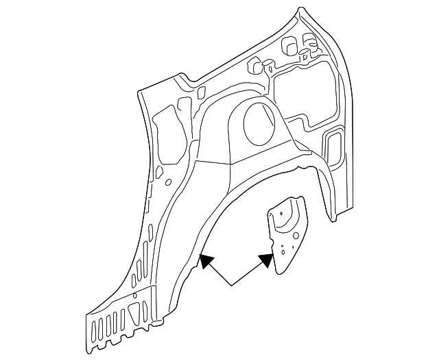 25874277 Деталь INNER PANEL, RIGHT
