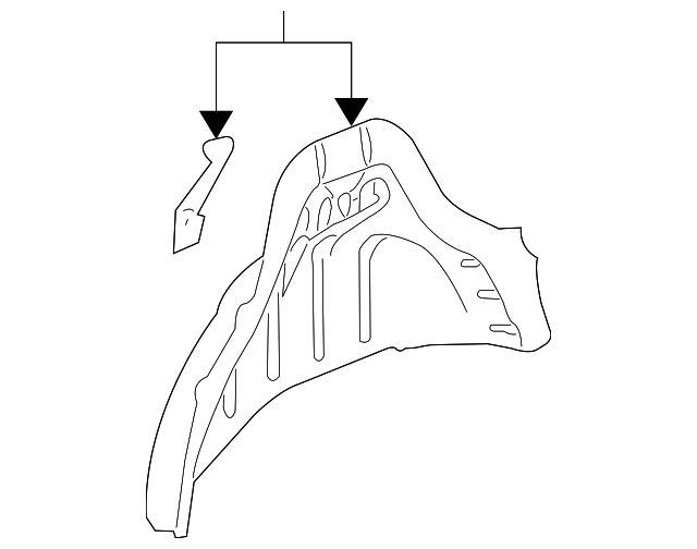 22794032 Деталь INNER WHEELHOUSE, RIGHT