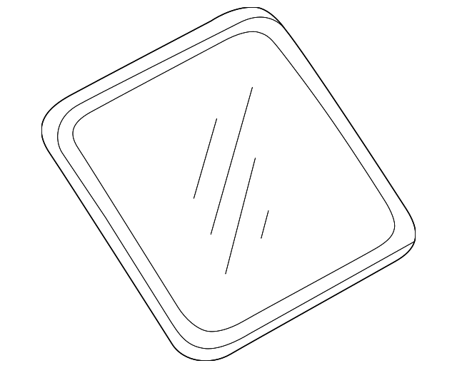 83306-7Z010 Деталь QTR GLASS, RIGHT