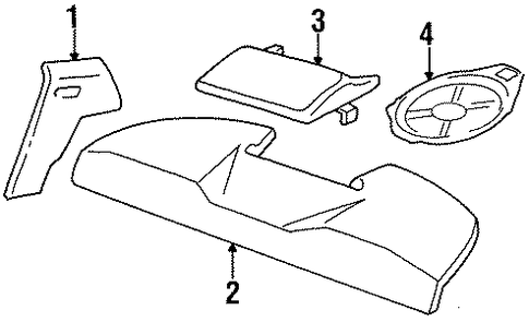 DeVille INTERIOR TRIM - QUARTER PANELS