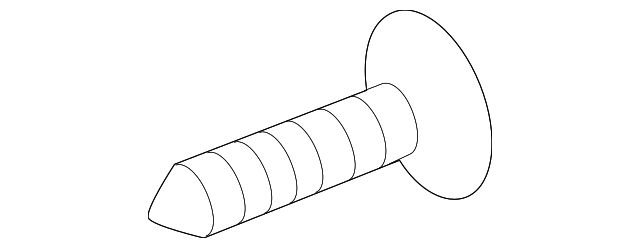 12493-04167-E Деталь GRILLE SCREW, RIGHT