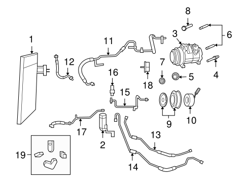 Routan CONDENSER, COMPRESSOR & LINES 3