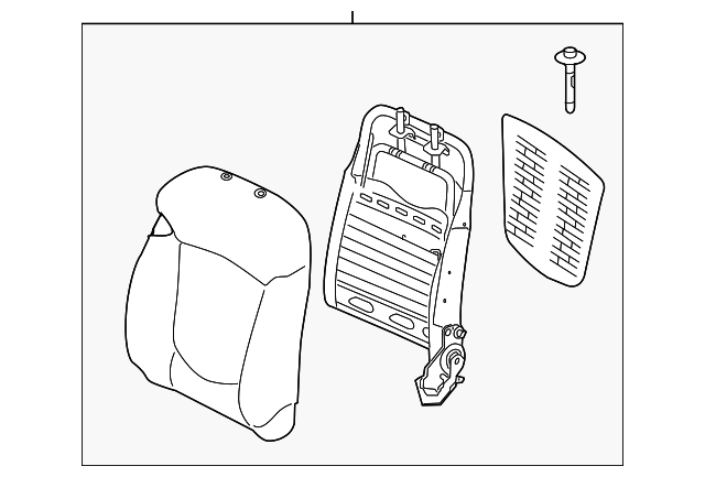 88305-1M920AF1 SEAT BACK ASSY, LEFT