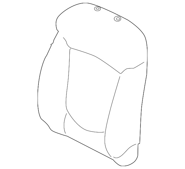 88370-1M650AFV SEAT BACK COVER, LEFT