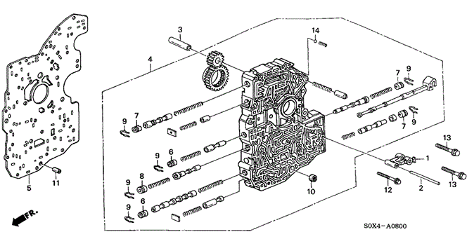 TRANSMISSION - AUTOMATIC/AT MAIN VALVE BODY (4AT) for 2000 Honda ODYSSEY #1