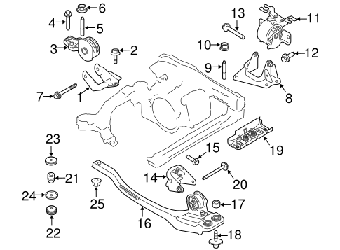 Escape ENGINE & TRANS MOUNTING
