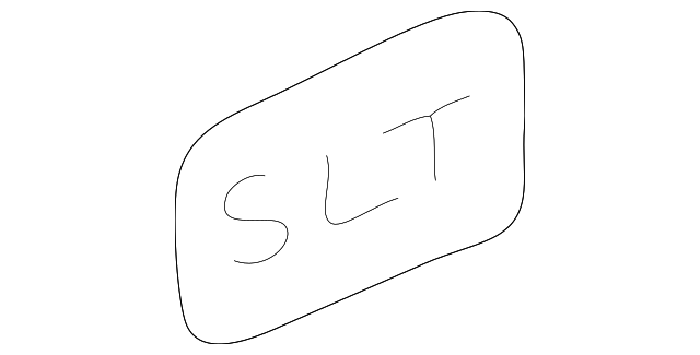 15768672 NAMEPLATE, RIGHT