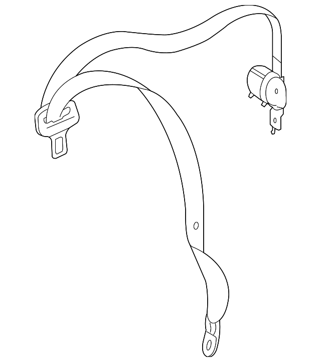 164-860-19-85-7F03 Деталь OUTER BELT, LEFT