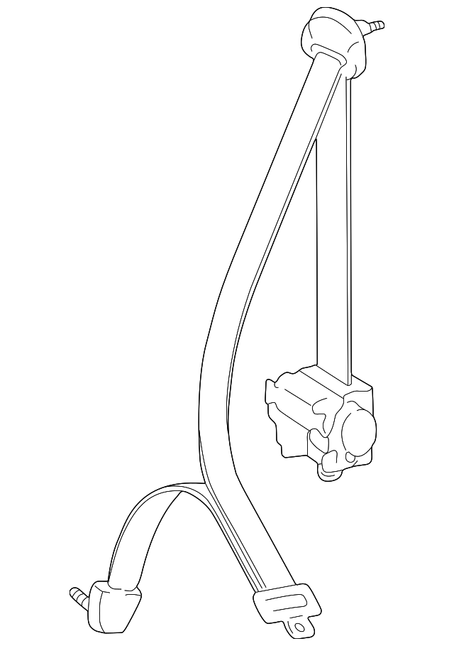 73360-0W060-B1 Деталь BELT & RETRACTOR, RIGHT