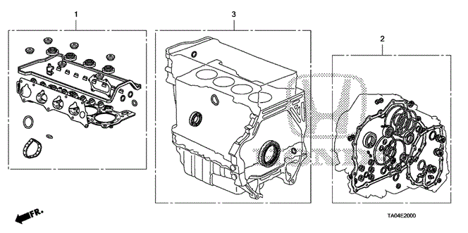 ENGINE/GASKET KIT (L4) for 2009 Honda ACCORD SEDAN #1