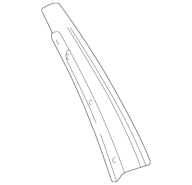 3B0-837-901-A-041 Деталь REAR TRIM, LEFT