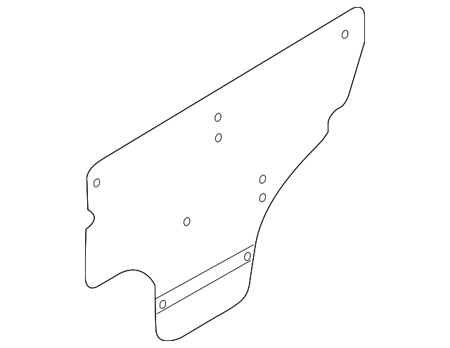 83180-3E000 Деталь WATER DEFLECTOR, RIGHT