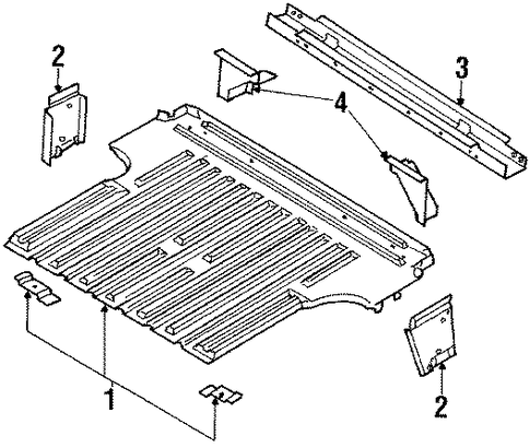 Amigo REAR FLOOR & RAILS