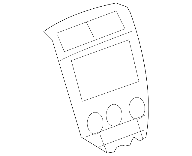 YZ081V6AE Деталь CENTER BEZEL