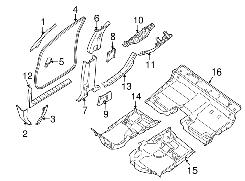 Frontier INTERIOR TRIM - CAB