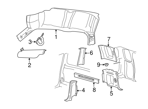 F-150 INTERIOR TRIM - CAB