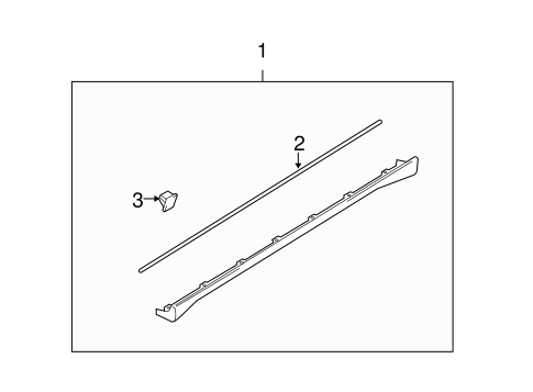 Tracker EXTERIOR TRIM - PILLARS