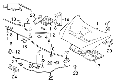 Lancer HOOD & COMPONENTS