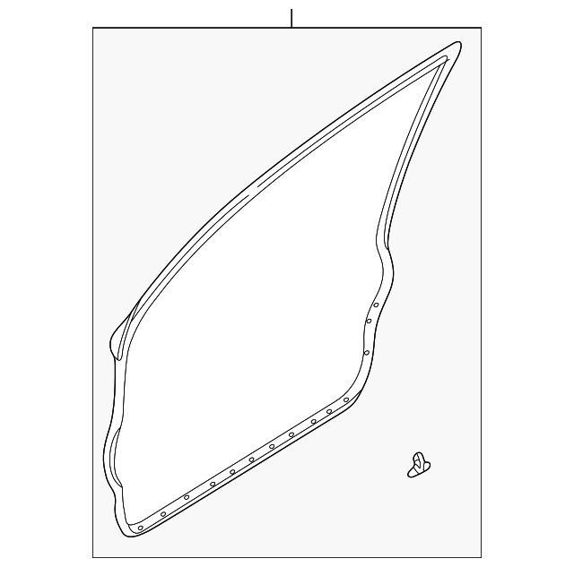 GD7A-58-760B Деталь SURROUND W'STRIP, RIGHT