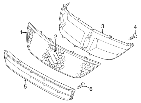 SX4 GRILLE & COMPONENTS