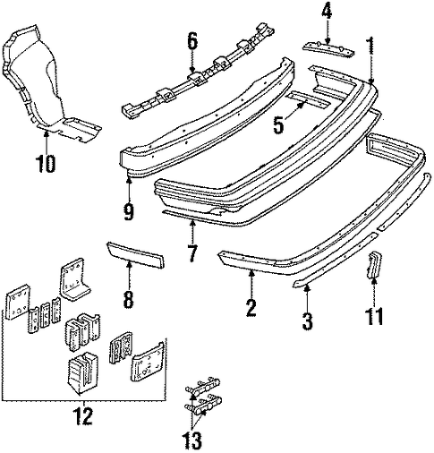 Regal BUMPER & COMPONENTS - REAR