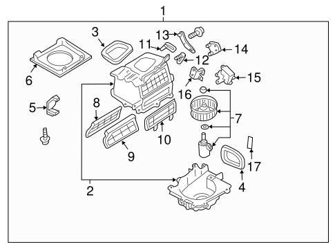 Sentra BLOWER MOTOR & FAN
