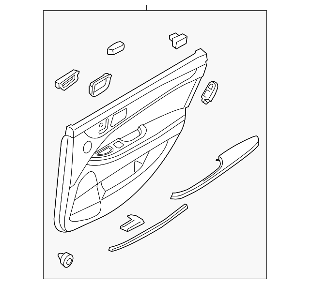 83305-3NHR0-RB4 Деталь DOOR TRIM PANEL, LEFT