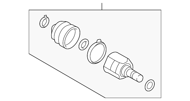 49591-3R900 OUTER JOINT ASSY, LEFT