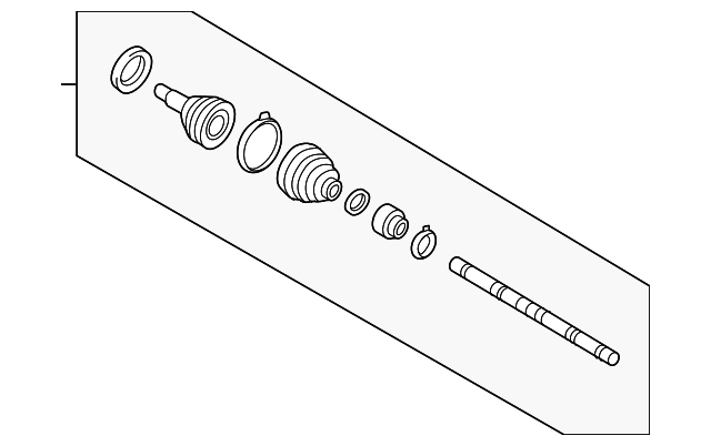 49597-3R900 INNER JOINT ASSY, LEFT