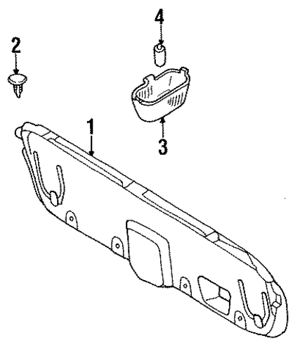 Protege INTERIOR TRIM - TRUNK