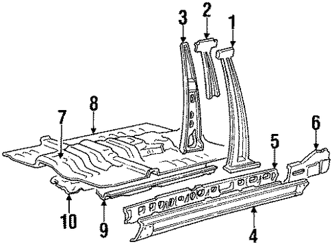 Galant CENTER PILLAR & ROCKER