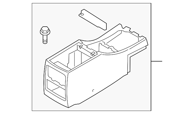 84610-3F100LK Деталь CONSOLE ASSY