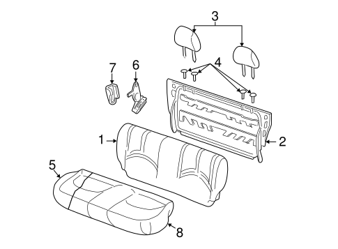 Escape REAR SEAT COMPONENTS 2