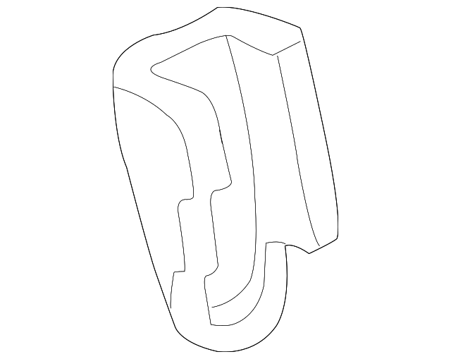 3L8Z7861349BAC Деталь COVER, LEFT