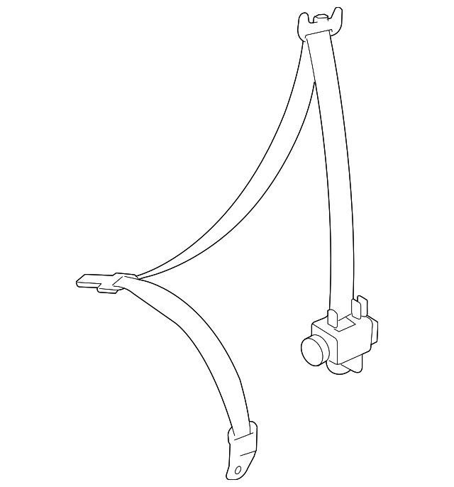73360-04072-A0 Деталь BELT & RETRACTOR, RIGHT