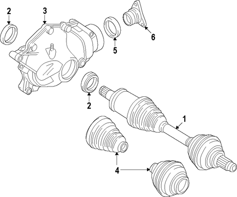 X4 AXLE SHAFTS & JOINTS