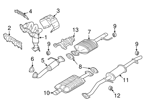 Tribute EXHAUST COMPONENTS