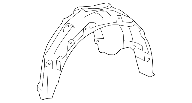 65637-06120 Деталь WHEELHOUSE LINER, RIGHT