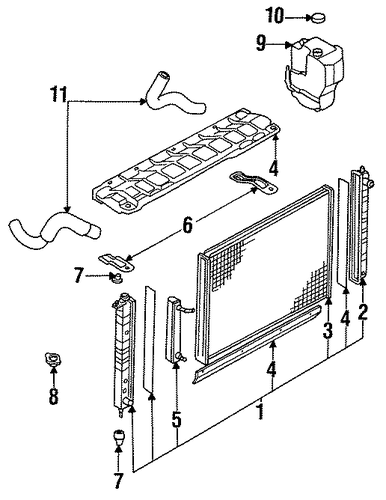 Q45 RADIATOR & COMPONENTS