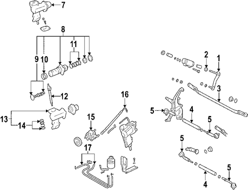 RX-7 P / S PUMP & HOSES