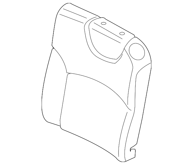 52207255389 Деталь SEAT BACK COVER, LEFT