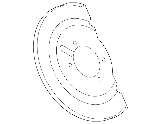 7B0-615-611-A Деталь SPLASH SHIELD, LEFT