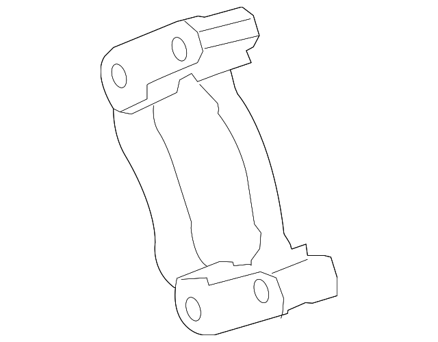 7B0-615-425 Деталь CALIPER MOUNT, LEFT